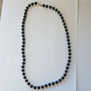 Sophisticated Black Beaded Necklace
